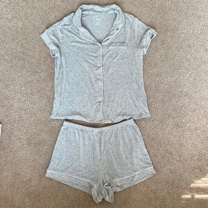 Stars Above Grey Matching PJ Set